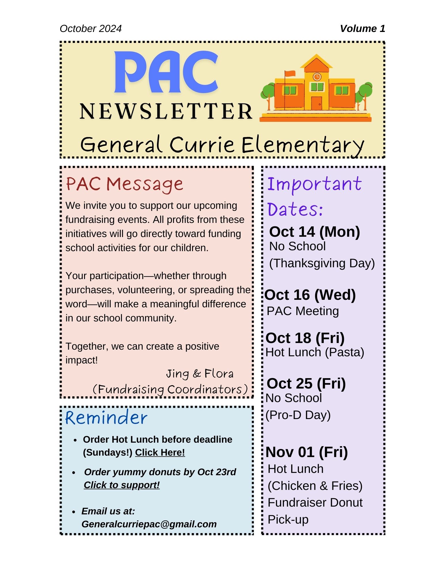 PAC Newsletter - October 2024